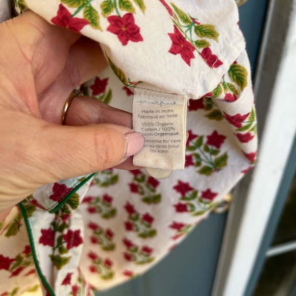 PrintFresh Poinsettia Pajama Top - Picture 11 of 14